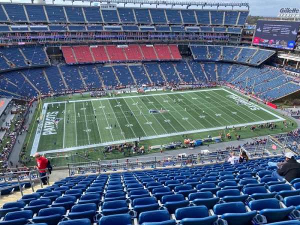 Gillette Stadium, section: 312, row: 19, seat: 20