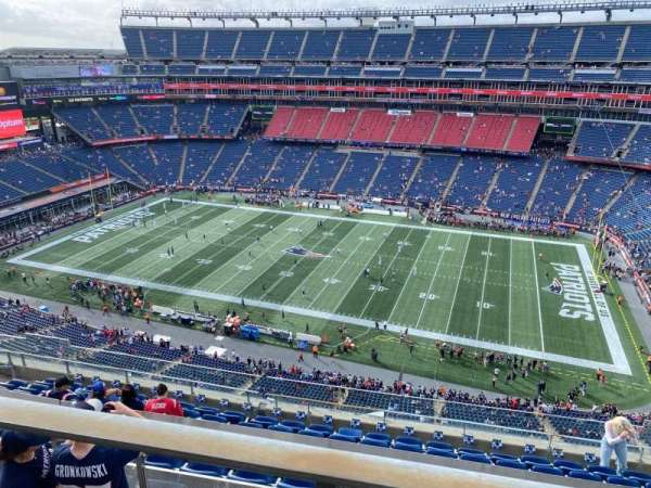 Gillette Stadium, section: 307, row: 8, seat: 6