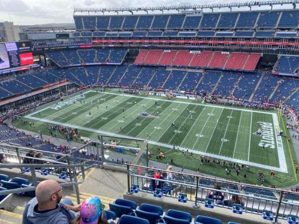Gillette Stadium, section: 306, row: 12, seat: 22