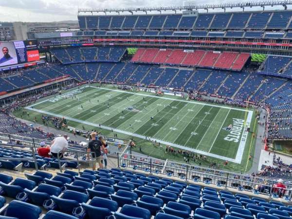 Gillette Stadium, section: 305, row: 16, seat: 17