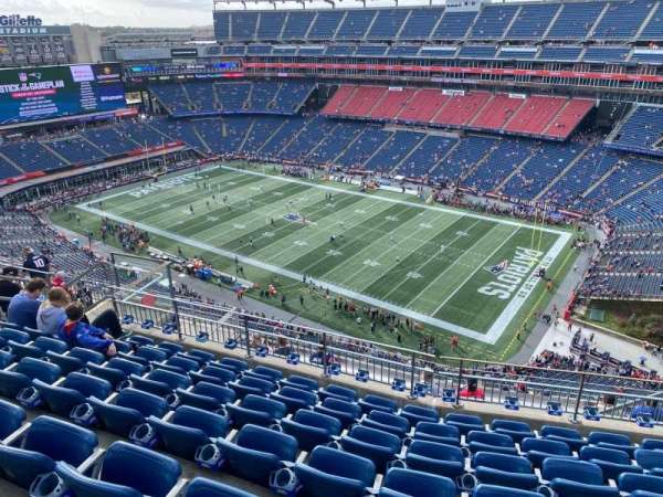 Gillette Stadium, section: 304, row: 14, seat: 10