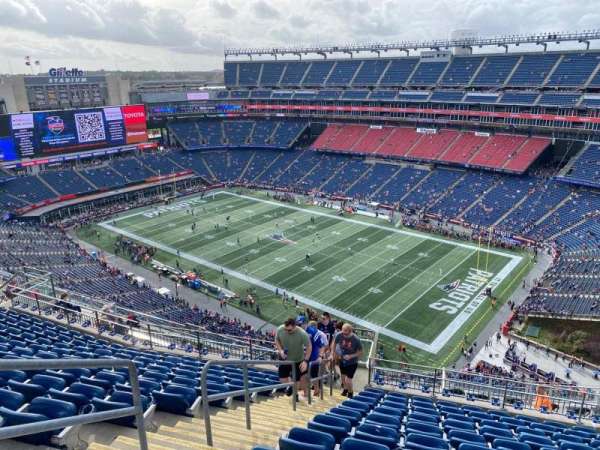 Gillette Stadium, section: 303, row: 18, seat: 20