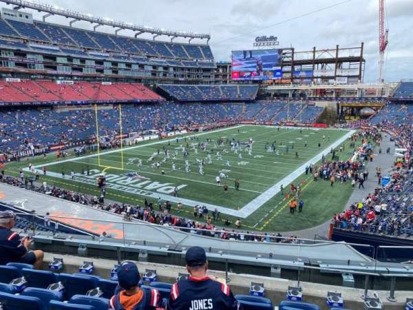 Gillette Stadium, section: 218, row: 5, seat: 6