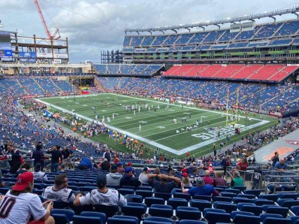 Gillette Stadium, section: 225, row: 18, seat: 10