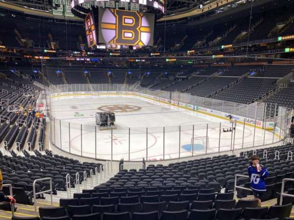 TD Garden, section: 18, row: 19, seat: 23