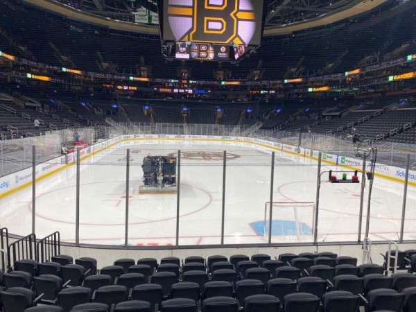TD Garden, section: 18, row: 10, seat: 8