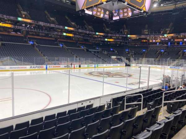 TD Garden, section: 3, row: 8, seat: 10