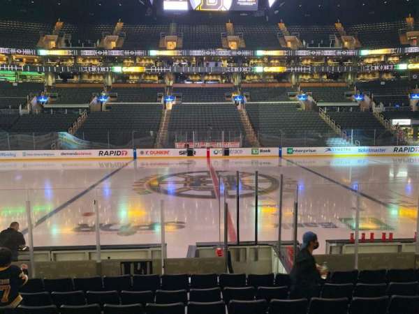 TD Garden, section: 1, row: 10, seat: 13