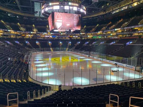 TD Garden, section: 18, row: 19, seat: 20