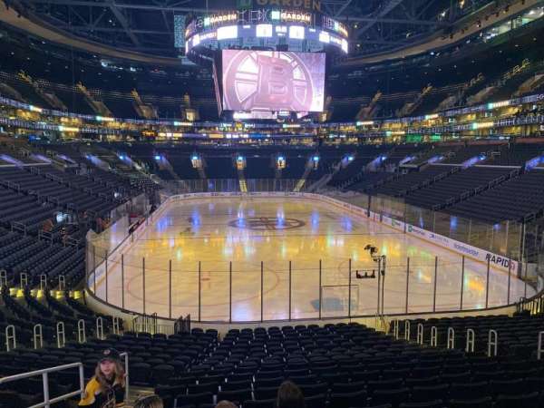 TD Garden, section: 18, row: 20, seat: 10
