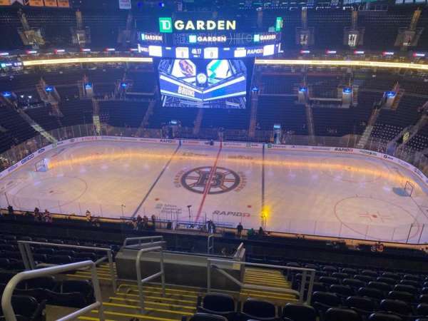 TD Garden, section: 315, row: 12, seat: 18