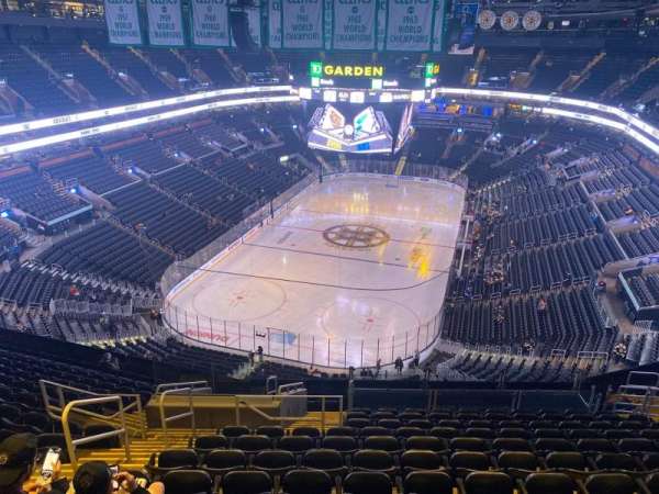 TD Garden, section: 307, row: 15, seat: 21