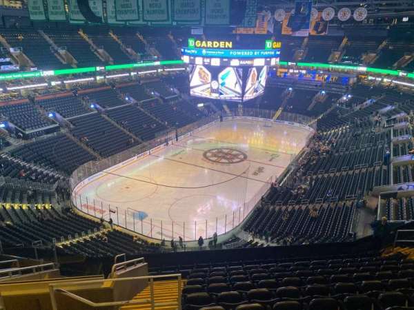TD Garden, section: 306, row: 12, seat: 19