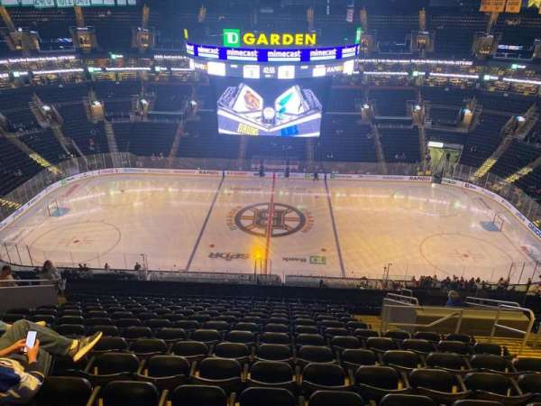 TD Garden, section: 301, row: 15, seat: 6