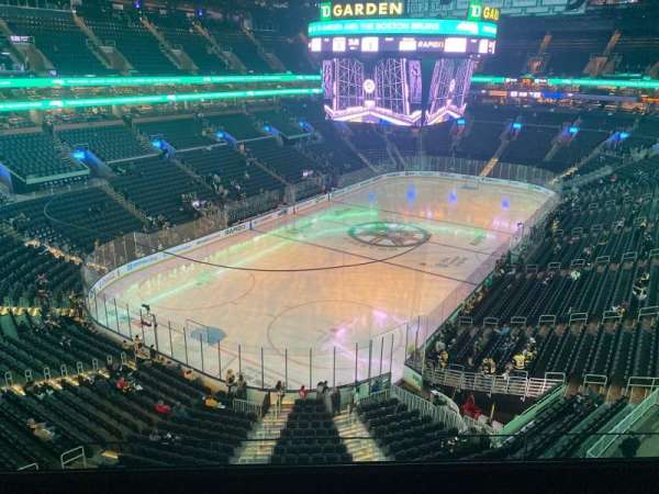 TD Garden, section: 321, row: 3, seat: 8