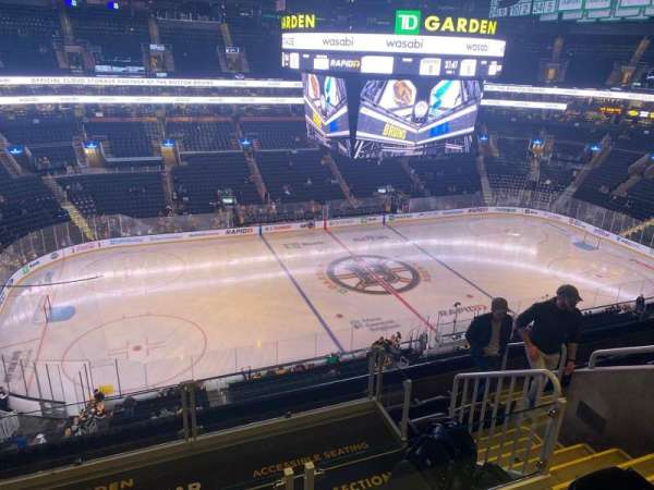 TD Garden, section: 318, row: 7, seat: 5