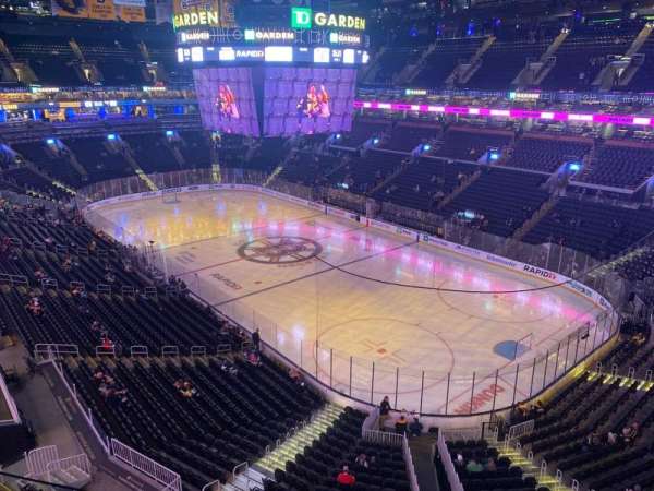 TD Garden, section: 312, row: 2w, seat: 4
