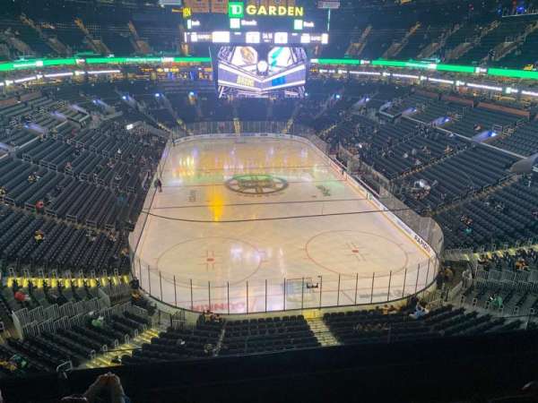 TD Garden, section: 309, row: 4, seat: 9
