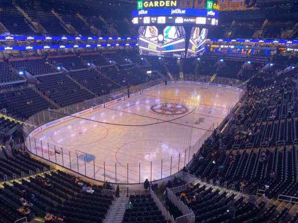 TD Garden, section: 306, row: 1, seat: 12