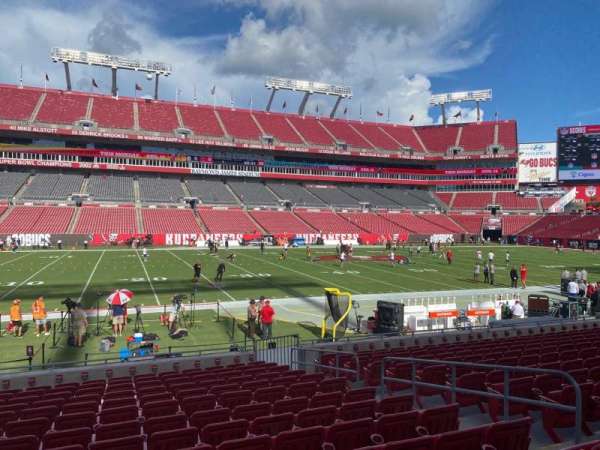 Raymond James Stadium, section: 108, row: p, seat: 18