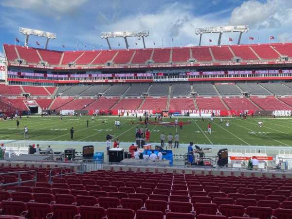 Raymond James Stadium, section: 111, row: r, seat: 9