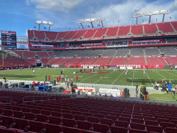 Raymond James Stadium, section: 112, row: u, seat: 12
