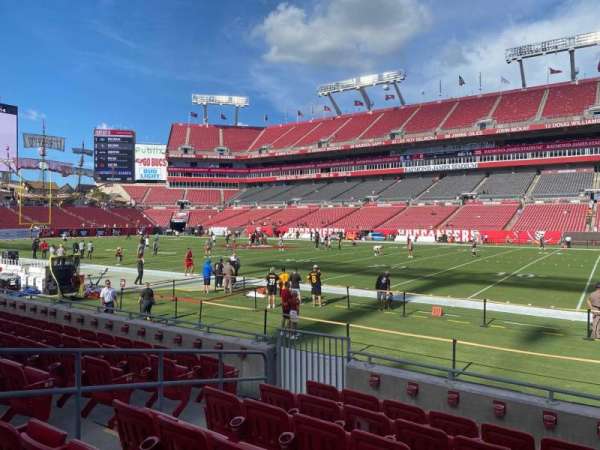 Raymond James Stadium, section: 114, row: g, seat: 7