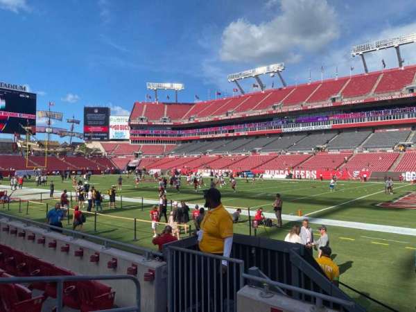 Raymond James Stadium, section: 115, row: d, seat: 5