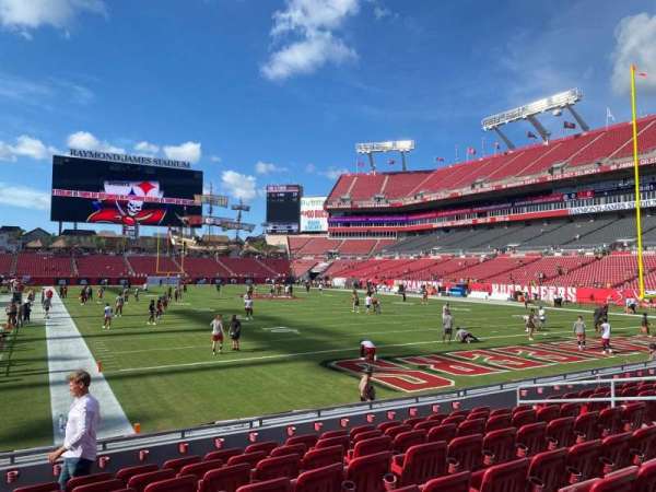 Raymond James Stadium, section: 121, row: j, seat: 11