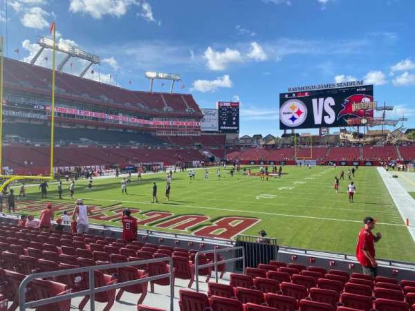 Raymond James Stadium, section: 125, row: l, seat: 5