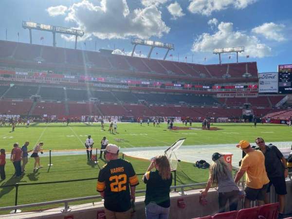 Raymond James Stadium, section: 133, row: e, seat: 17