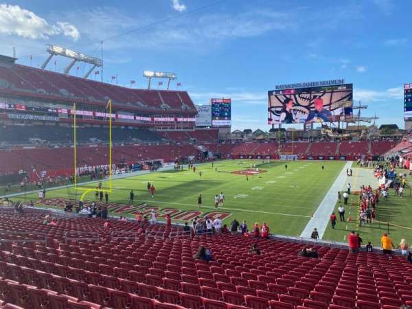 Raymond James Stadium, section: 125, row: wc, seat: 14