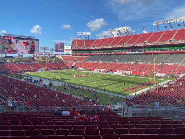 Raymond James Stadium, section: 218, row: s, seat: 16