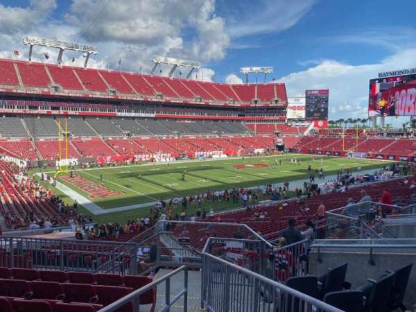Raymond James Stadium, section: 204, row: g, seat: 1