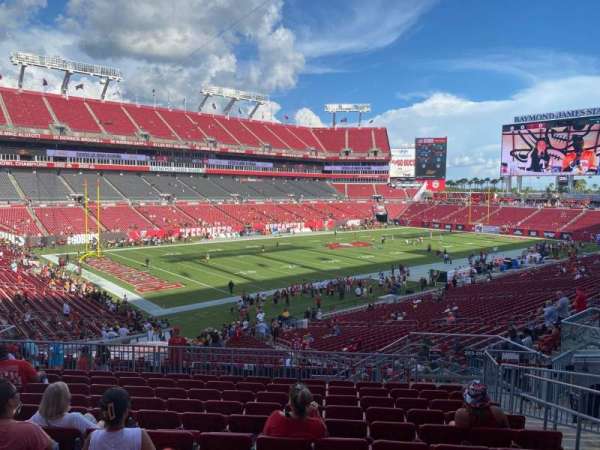 Raymond James Stadium, section: 203, row: l, seat: 20