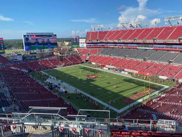 Raymond James Stadium, section: 319, row: k, seat: 5