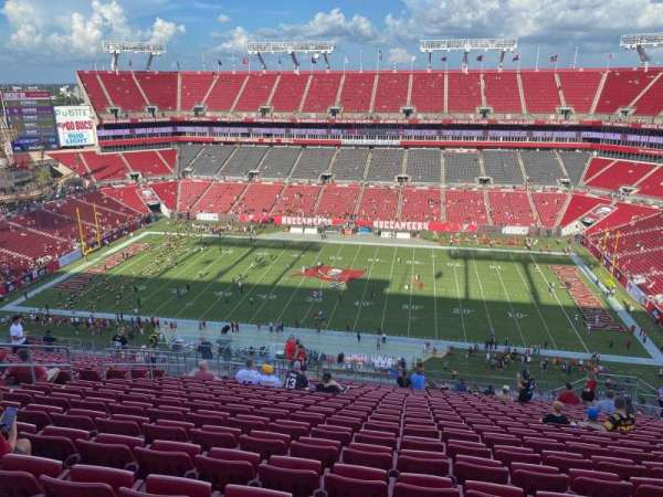 Raymond James Stadium, section: 312, row: v, seat: 12