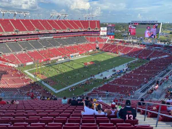 Raymond James Stadium, section: 303, row: y, seat: 21