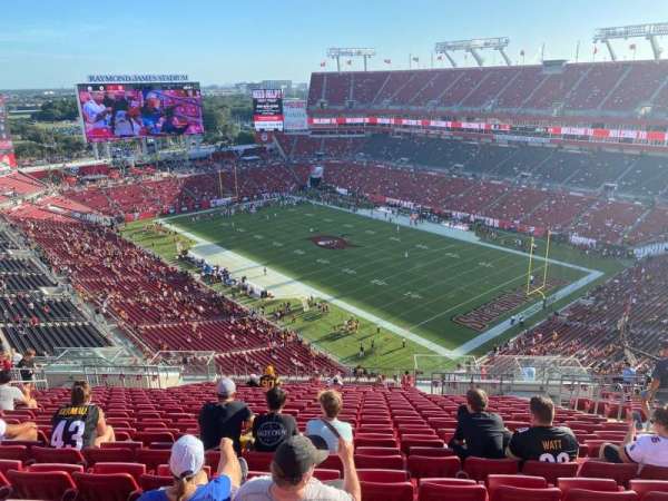 Raymond James Stadium, section: 343, row: v, seat: 17
