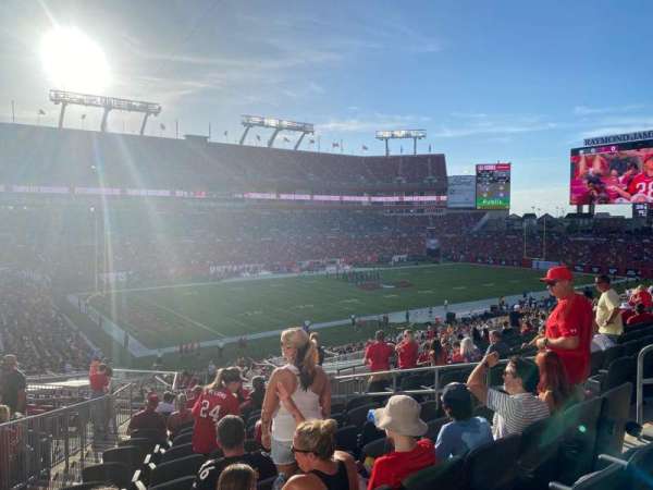 Raymond James Stadium, section: 230, row: r, seat: 11