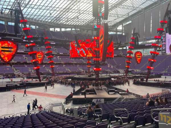 U.S. Bank Stadium, section: 112, row: 18, seat: 6