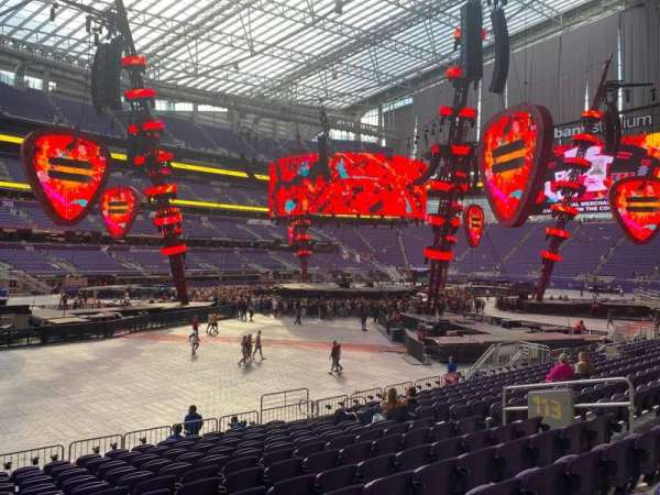U.S. Bank Stadium, section: 113, row: 13, seat: 13