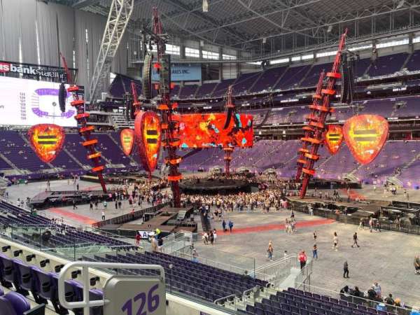 U.S. Bank Stadium, section: 126, row: 4, seat: 5