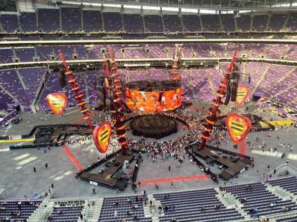 U.S. Bank Stadium, section: 342, row: 1, seat: 6