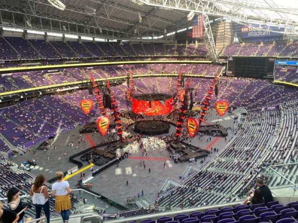 U.S. Bank Stadium, section: 349, row: 8, seat: 15