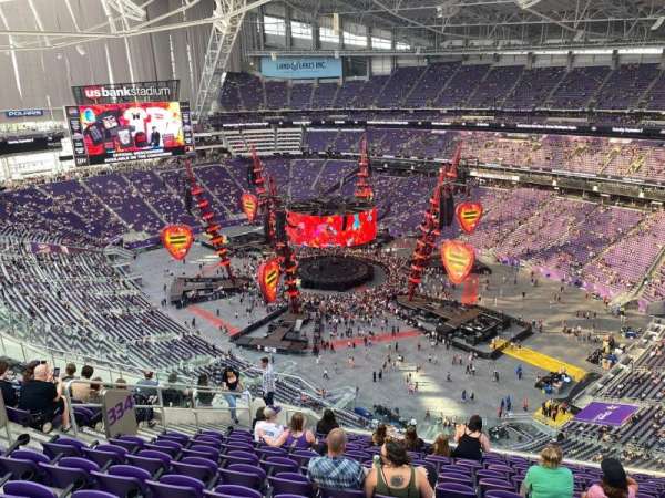 U.S. Bank Stadium, section: 334, row: 13, seat: 13