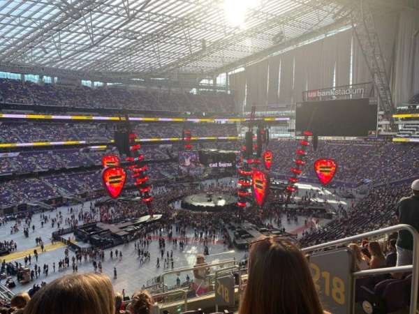 U.S. Bank Stadium, section: 218, row: 11, seat: 4