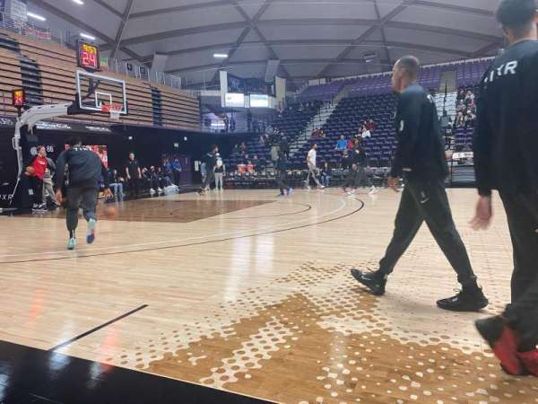 Chiles Center, section: courtside sideline, row: 4 VIP, seat: 27