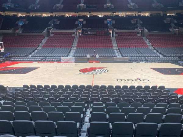 Moda Center, section: 112, row: h, seat: 10
