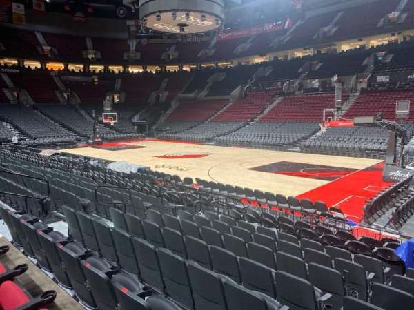 Moda Center, section: 121, row: h, seat: 10